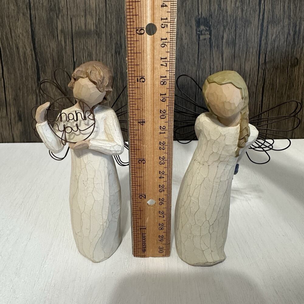 Willow Tree Angel Figurines Thank You Just For You Lot of 2 Demdaco Susan Lordi - Picture 6 of 6
